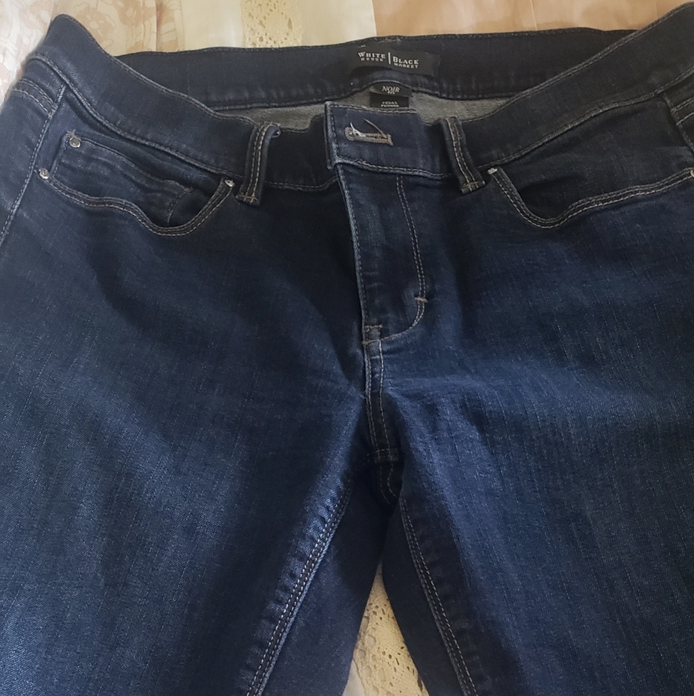 White house black market jean shorts